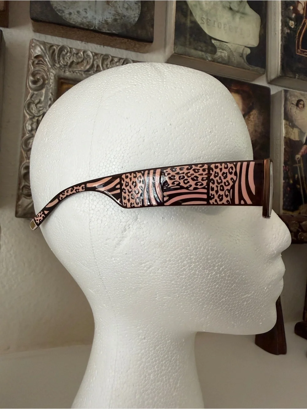 Jean Louis Scherrer Titanium Eyeglass Frames 52-18-147 Pink Animal